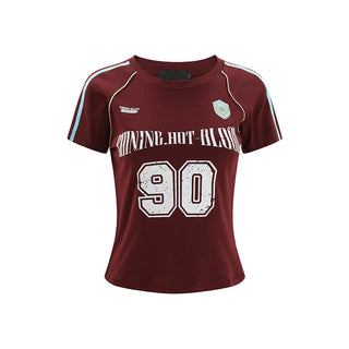 Striped sports slim jersey