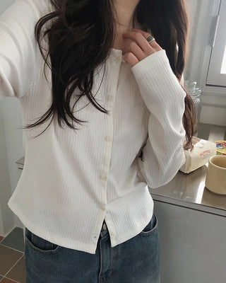 Daily Rib T-Shirt Cardigan