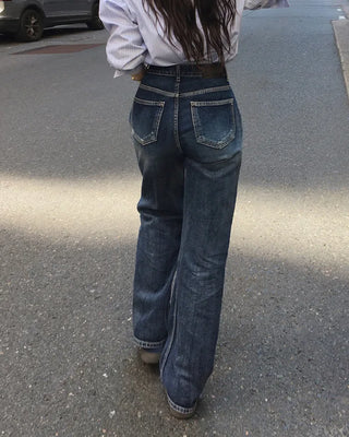 Premium Wash Straight Denim Pants