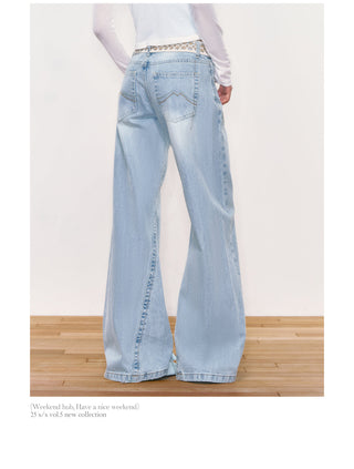 [WEEKH] light wide jeans