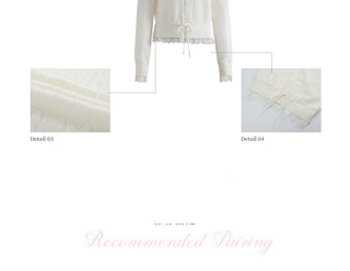 [WEEKH] lace wool cardigan