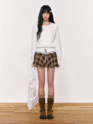 [WEEKH] lace wool cardigan