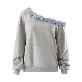 [WEEKH] contrast shoulder sweater