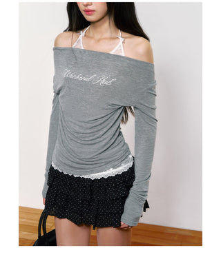 [WEEKH] lace halter top