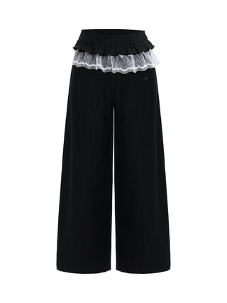 [WEEKH] striped wide pants