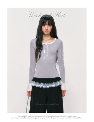 [WEEKH] striped wide pants