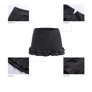 [WEEKH] ruffled a-line skirt