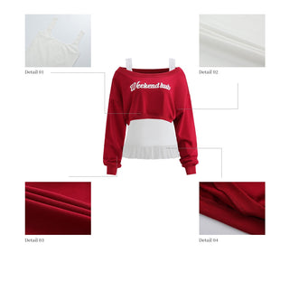 [WEEKH] off-shoulder short sweater