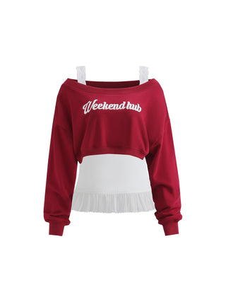 [WEEKH] off-shoulder short sweater