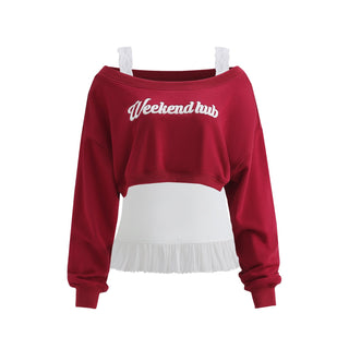 [WEEKH] off-shoulder short sweater