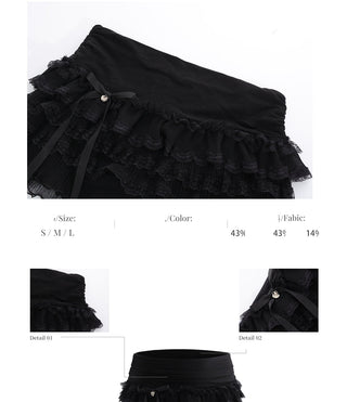 [WEEKH] bow lace culottes