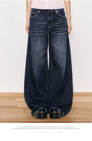 [WEEKH] contrast thread jeans
