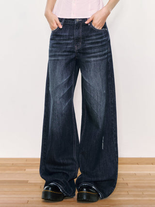 [WEEKH] contrast thread jeans