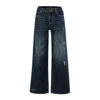 [WEEKH] contrast thread jeans