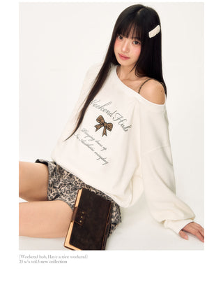 [WEEKH] leopard print sweater