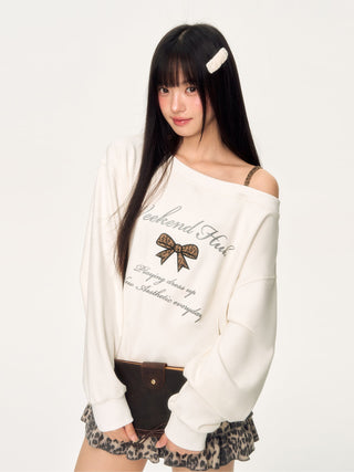 [WEEKH] leopard print sweater