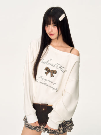 [WEEKH] leopard print sweater