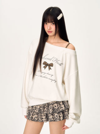 [WEEKH] leopard print sweater
