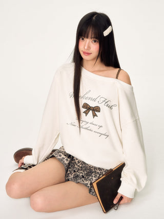 [WEEKH] leopard print sweater