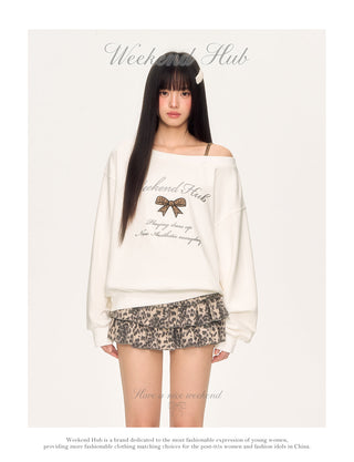 [WEEKH] leopard print sweater