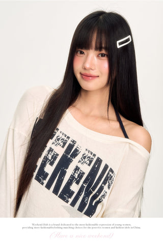 [WEEKH] lace-up shoulder top