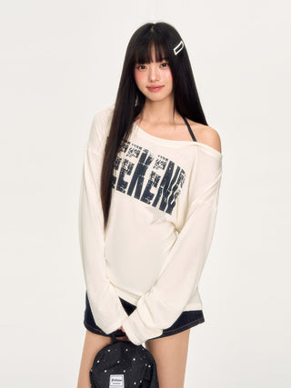 [WEEKH] lace-up shoulder top