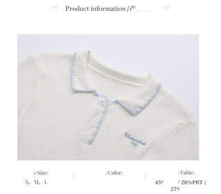 [WEEKH] contrast polo shirt
