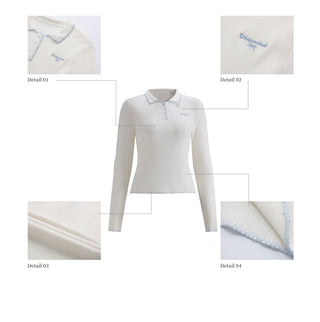 [WEEKH] contrast polo shirt
