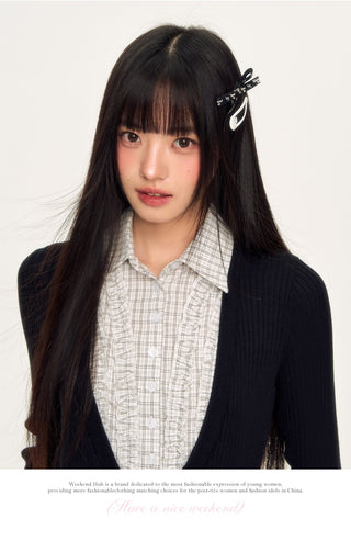 [WEEKH] plaid knit dress