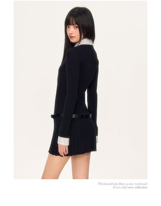 [WEEKH] plaid knit dress