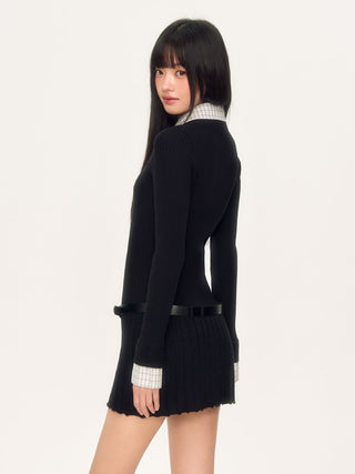 [WEEKH] plaid knit dress