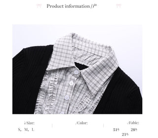 [WEEKH] plaid knit dress