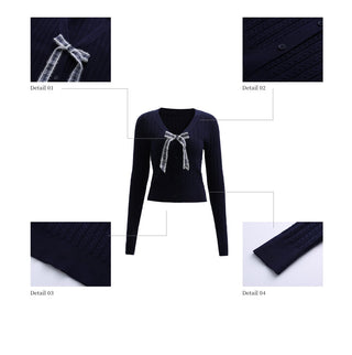 [WEEKH] knit cardigan set
