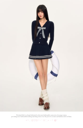 [WEEKH] knit cardigan set