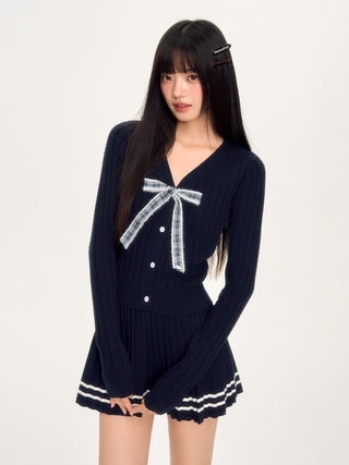 [WEEKH] knit cardigan set