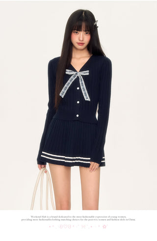 [WEEKH] knit cardigan set