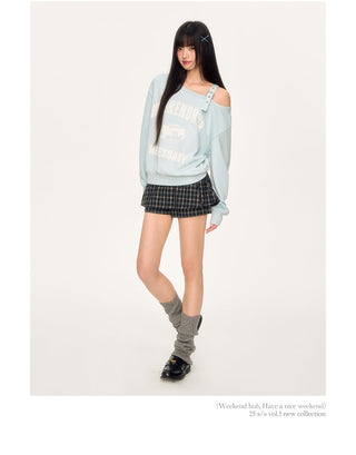 [WEEKH] vintage letter sweater