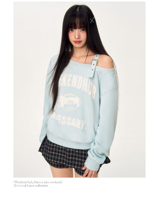 [WEEKH] vintage letter sweater