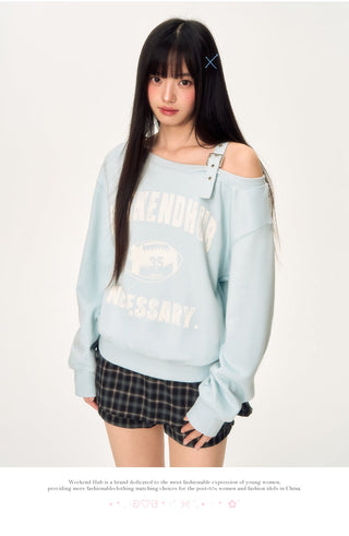 [WEEKH] vintage letter sweater