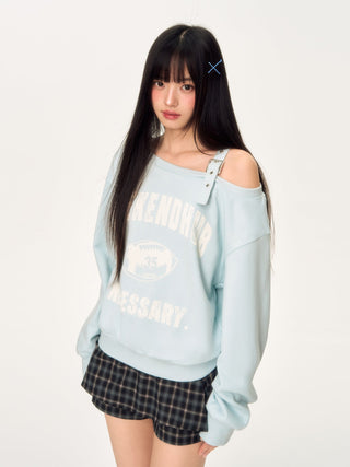 [WEEKH] vintage letter sweater
