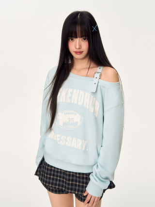 [WEEKH] vintage letter sweater