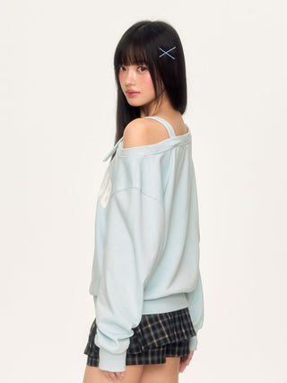 [WEEKH] vintage letter sweater