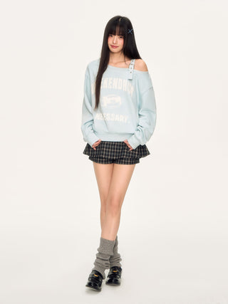 [WEEKH] vintage letter sweater