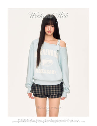 [WEEKH] vintage letter sweater