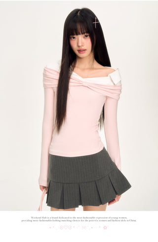 [WEEKH] bow twist top