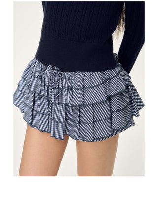 [WEEKH] plaid cake dress