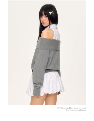 [WEEKH] fake two-piece dress