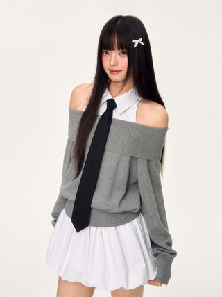 [WEEKH] fake two-piece dress
