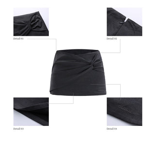 [WEEKH] knot short skirt