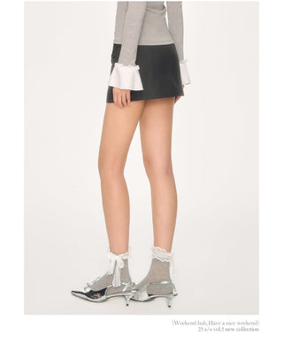 [WEEKH] knot short skirt